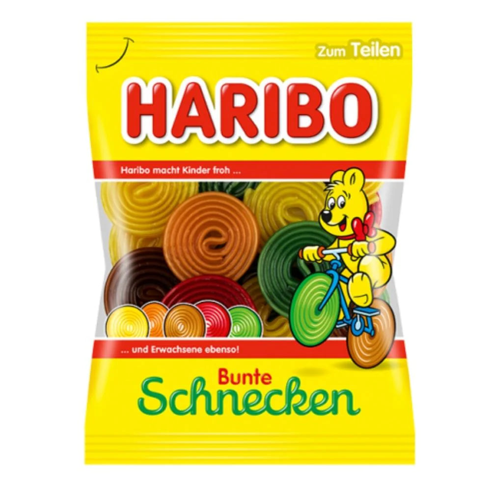 Haribo Bunte Schnecken / Colorful Snail Gummies 160g