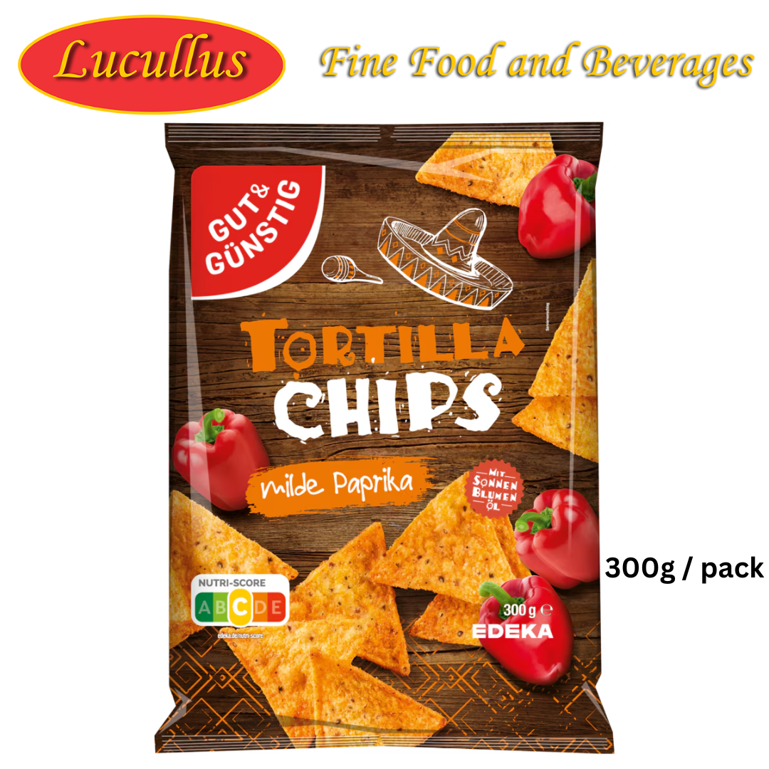 GUT & GÜNSTIG - TORTILLA CHIPS WILDE PAPRIKA 300G