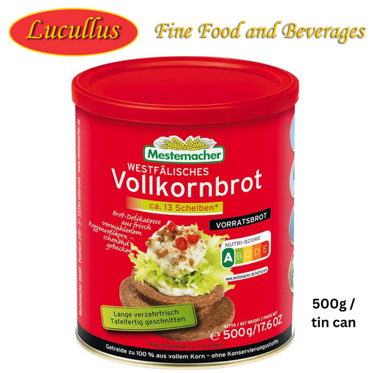 MESTERMACHER - VOLLKORNBROT DOSE / PUMPERNICKEL BRAUNBROT Dose 500G