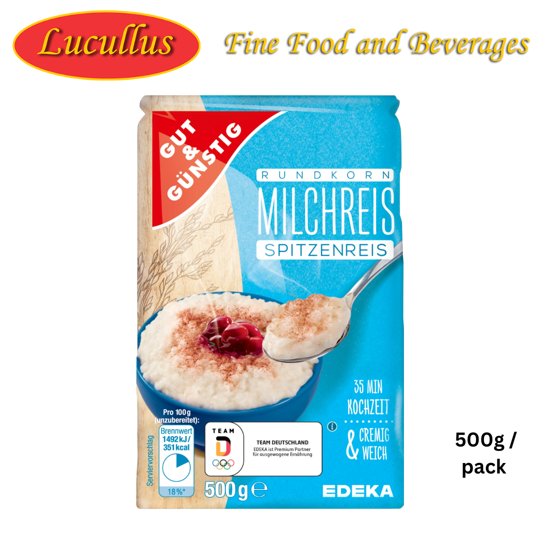 G+G Milchreis Spitzenreis/ Milk Rice Round Grain 500g