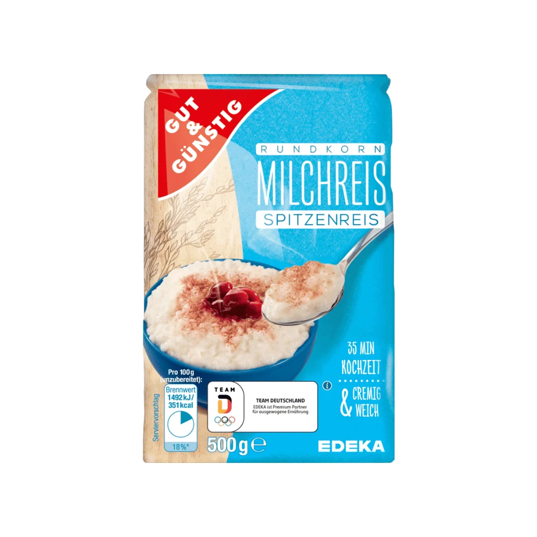 G+G Milchreis Spitzenreis/ Milchreis Rundkorn 500g