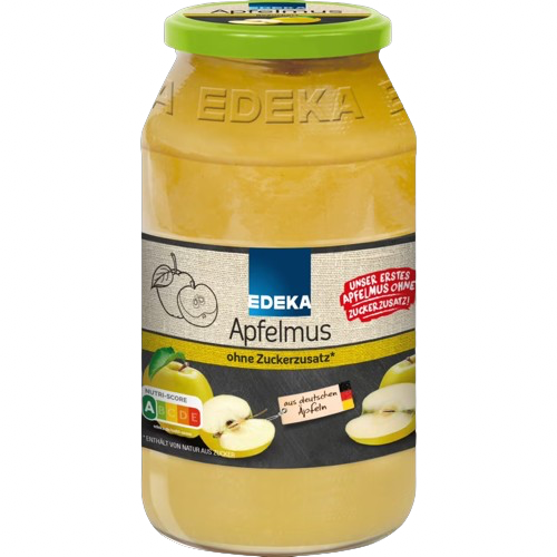 Edeka Apfelmus Ohne Zuckersatz / Applesauce without Sugar substitutes 710g