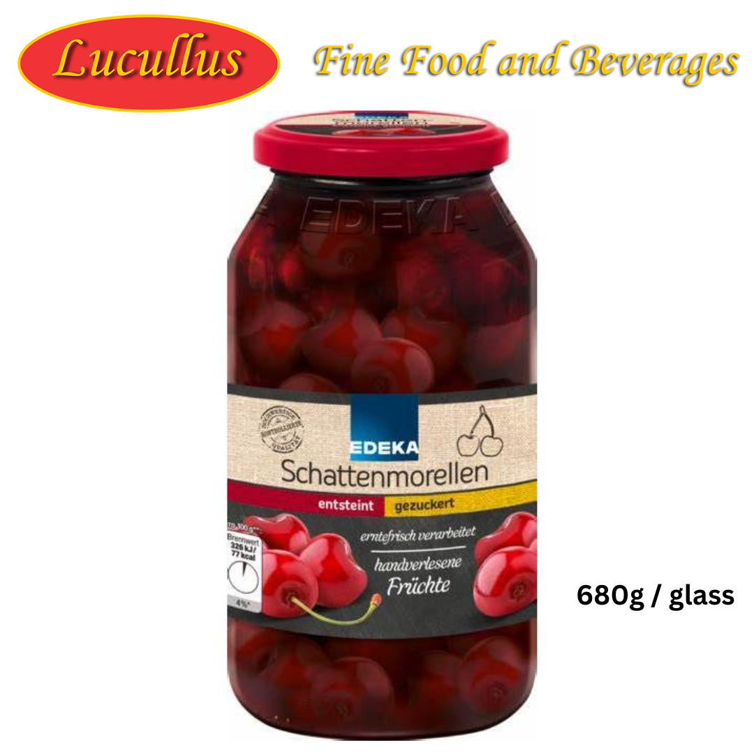EDEKA - SCHATTENMORELLEN ENSTEINT / CHERRIES W/OUT STONES 680G