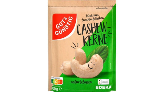 G+G Cashew kerne  Naturbelassen / Cashew Unsalted & Unroasted 200g