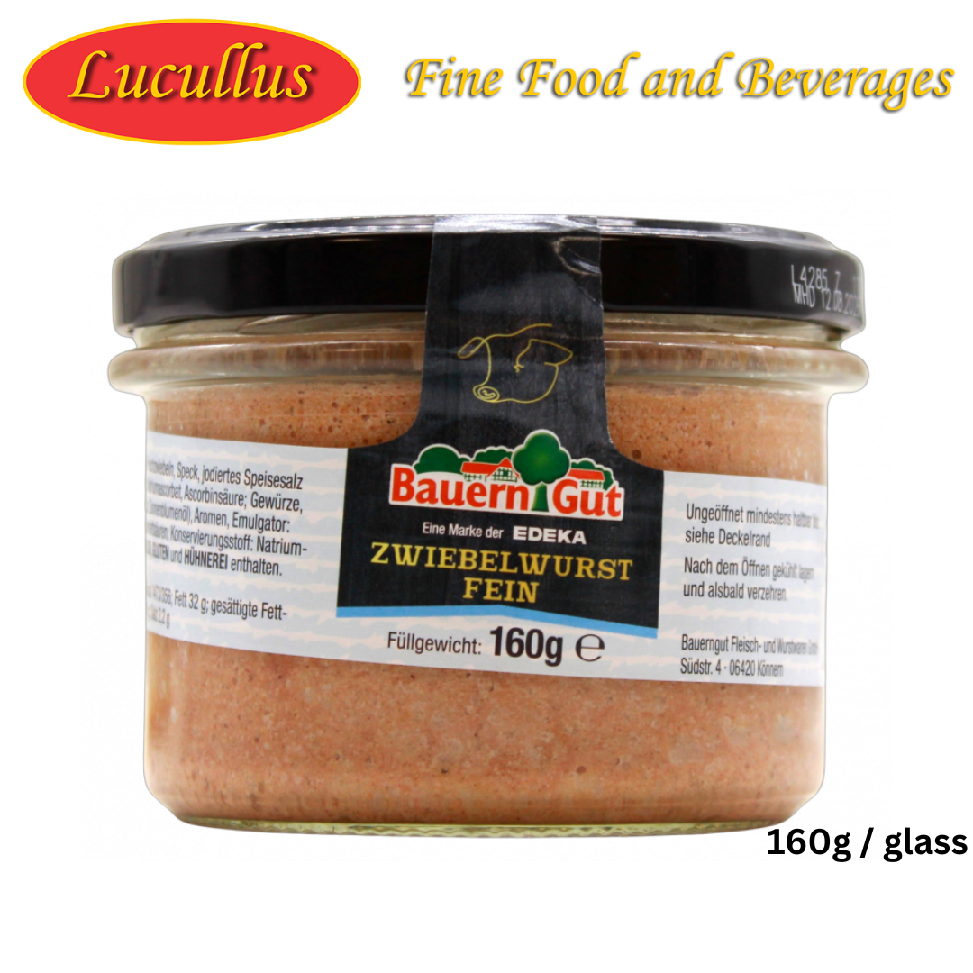 BAUERN GUT - ZWIEBELWURST FEIN / ONION SAUSAGE 160G