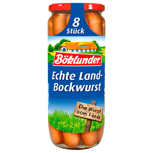 Böklunder Echte Land Bockwurst / Real Country Bockwurst 540g