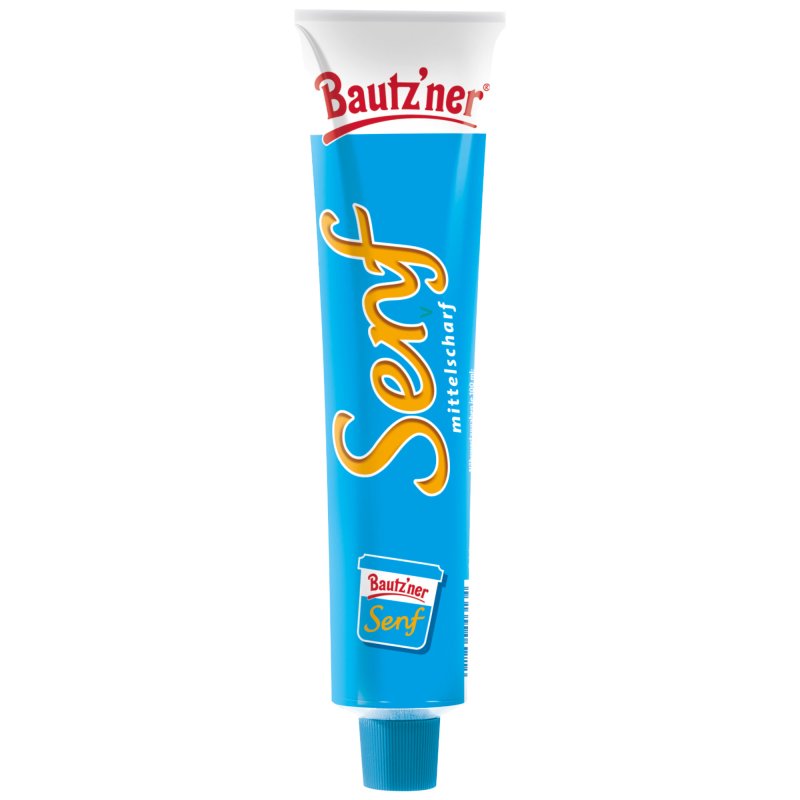Bautzner Senf mittelscharf / Mustard medium hot 200ml tube