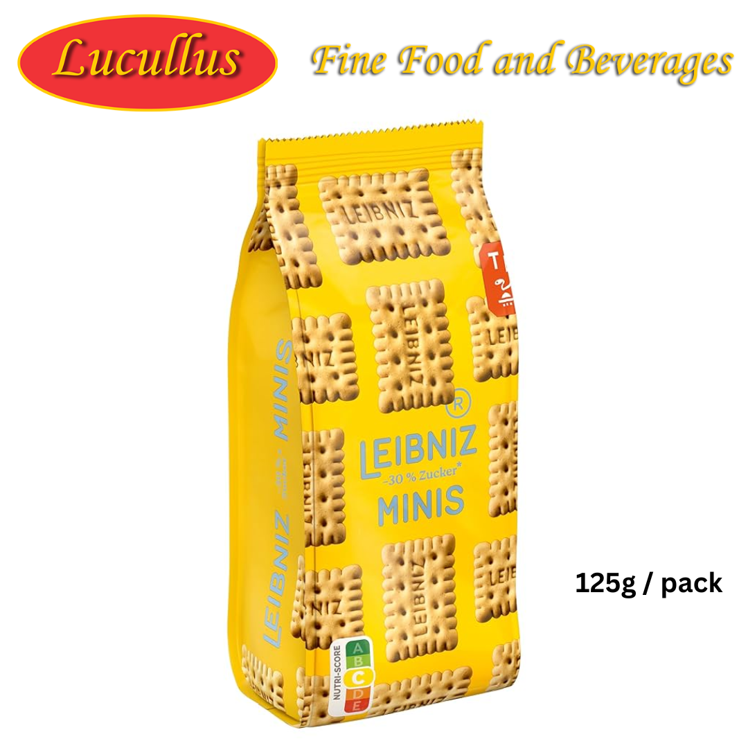 BAHLSEN LEIBNIZ - MINIS WENIG ZUCKER / MINI BUTTER BISCUITS LOW SUGAR 125G