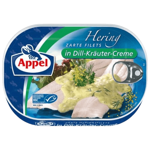 Appel - Herrings Fillet in Dill Sauce - 200 g can / Heringsfilet in Dillsosse