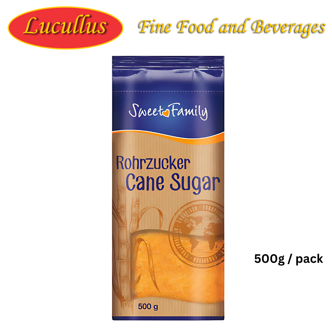 SWEET FAMILY - ROHRZUCKER CANE SUGAR 500G