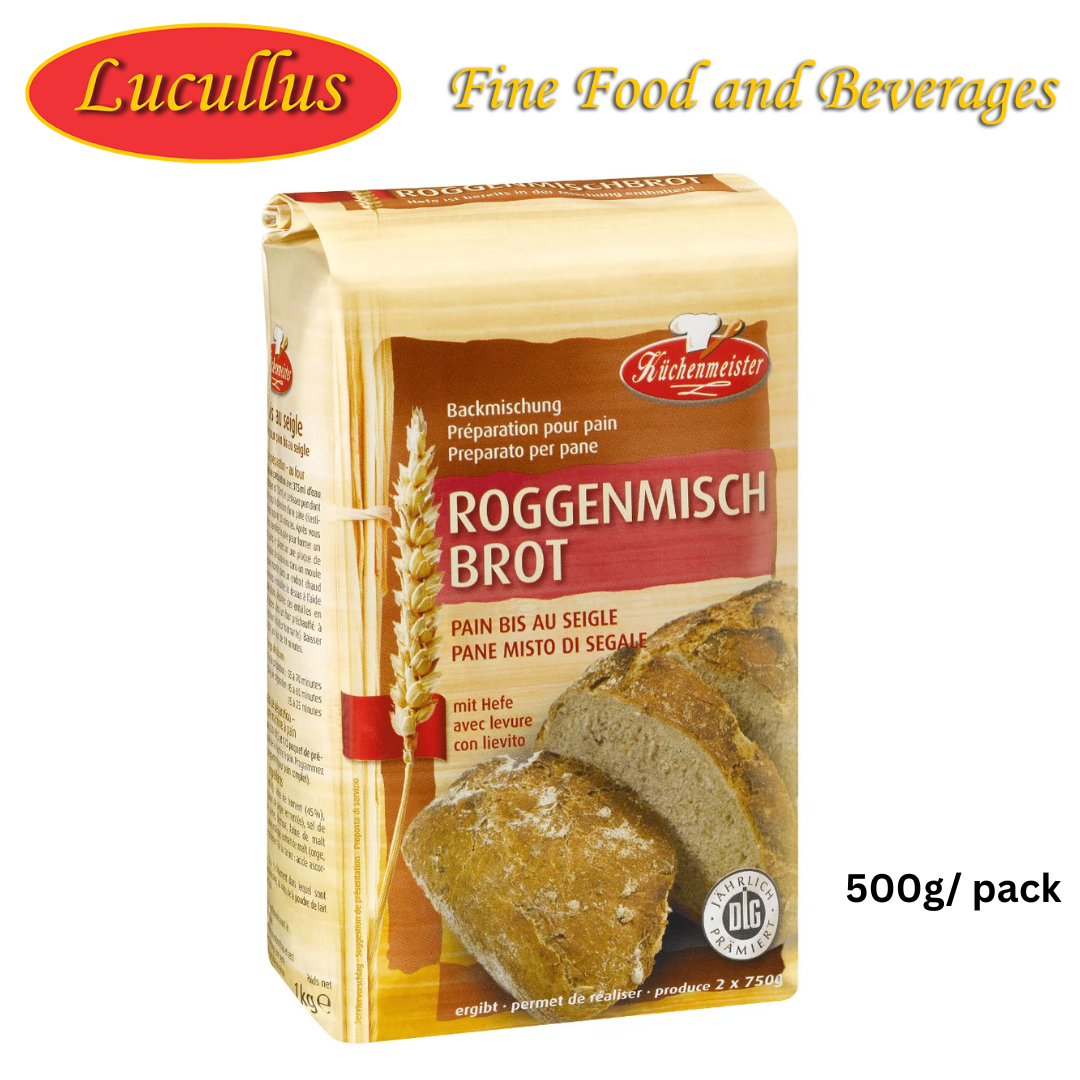 KÜCHENMEISTER - BACKMISCHUNG ROGGENMISCH BROT / RYE BREAD BAKING MIX 500G