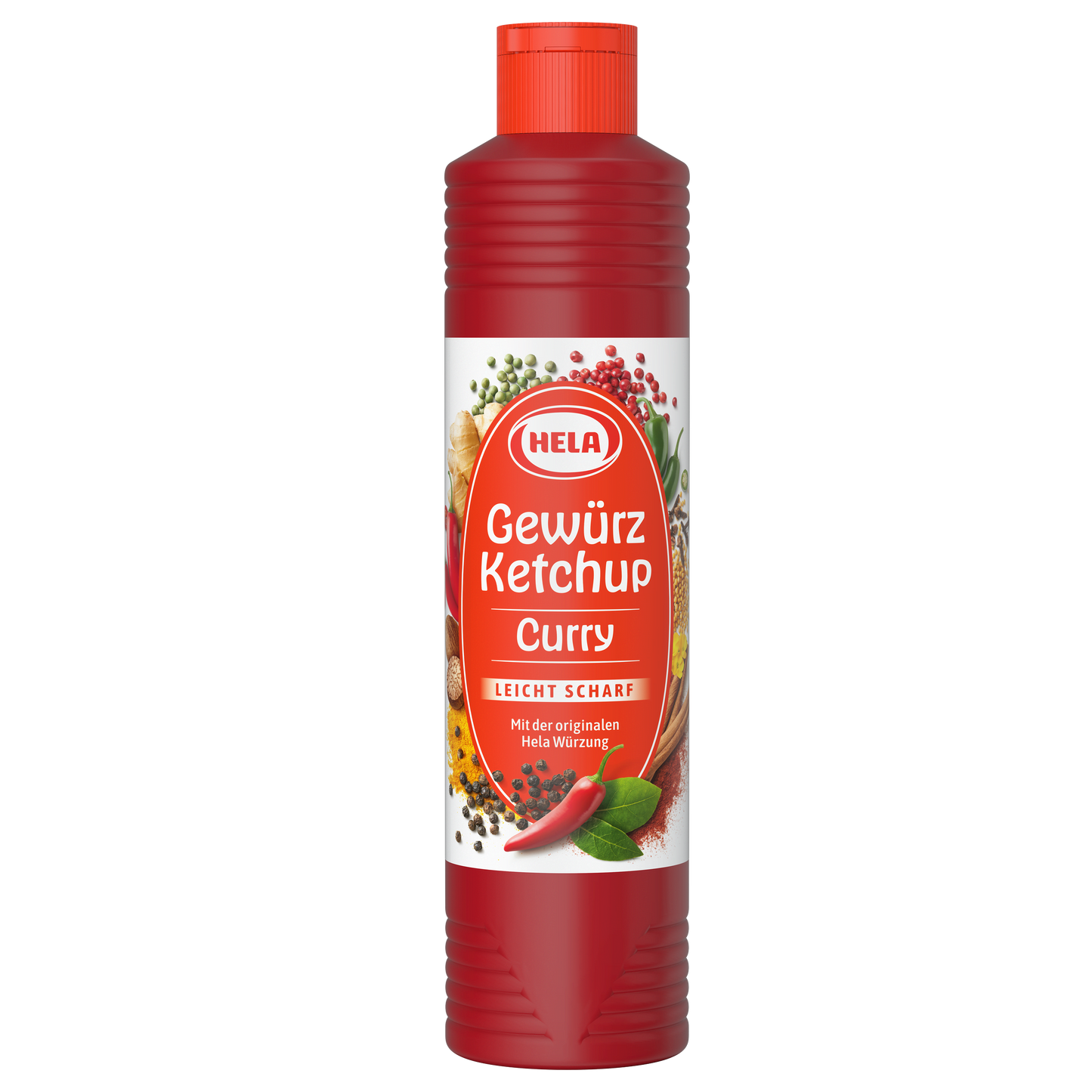 Hela Curry Ketchup Leicht Scharf 800ml/Hela Curry Ketchup Slightly Hot 800ml