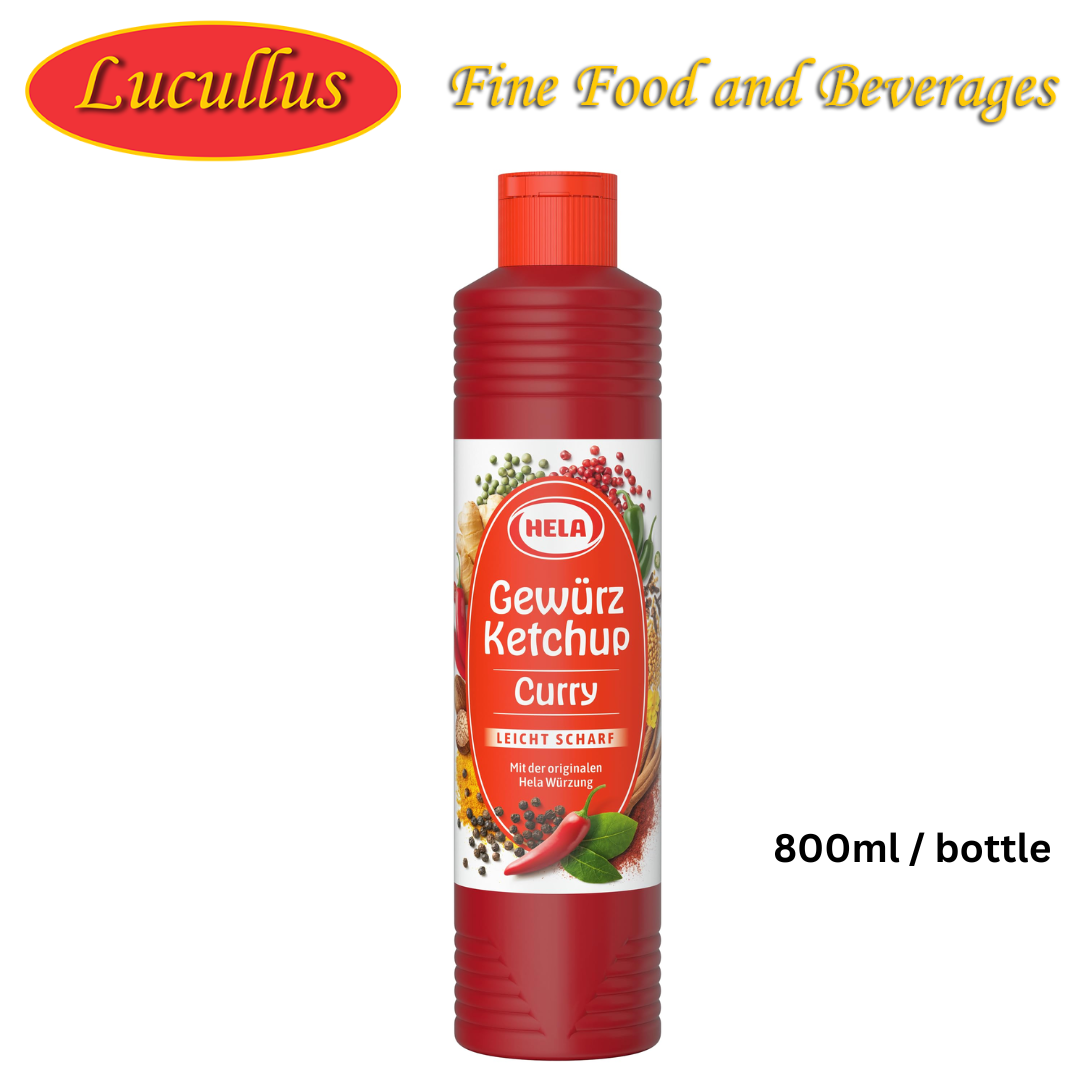 HELA - CURRY KETCHUP LEICHT SCHAFT / SLIGHTLY HOT 800ML BTL