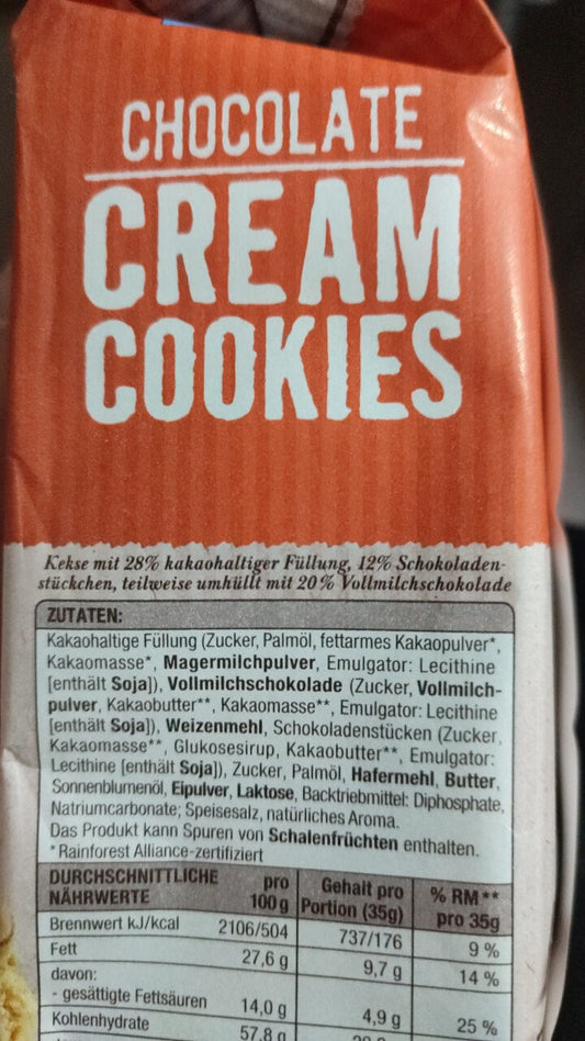 Edeka Chocolate Cream Cookies 210g