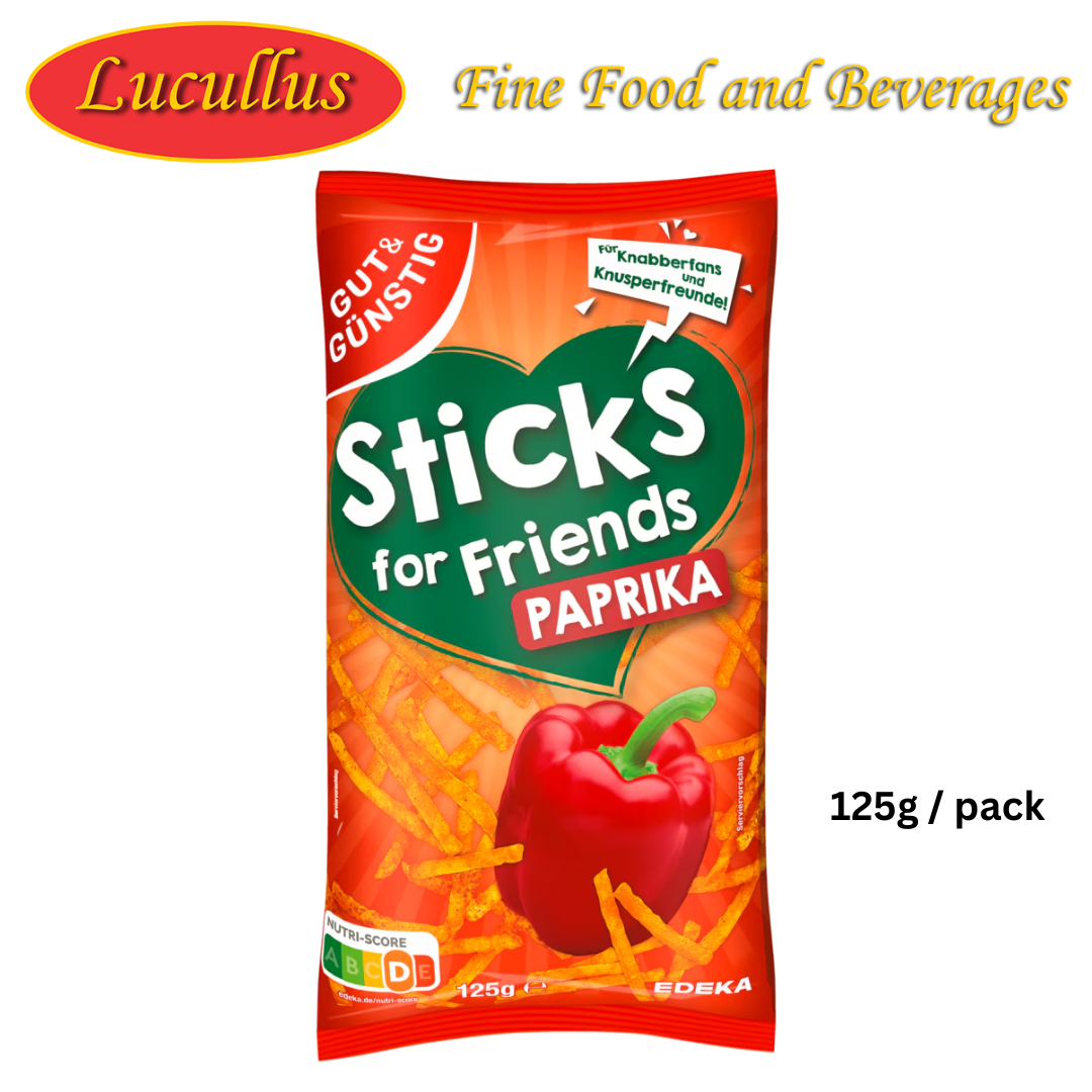GÜT & GUNSTIG - STICKS FOR FRIENDS PAPRIKA 125G