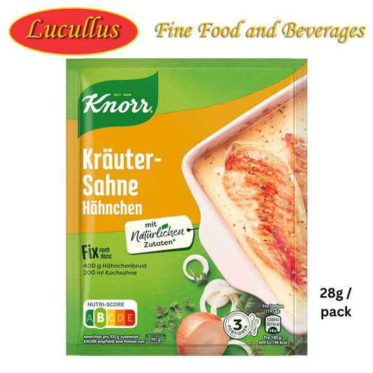 KNORR FIX - KRÄUTER SAHNE HÄHNCHEN / HERBAL CREAM HUHN 28G