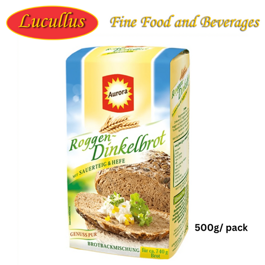 Aurora - Roggen Dinkelbrot Backmischung / Bread Making Mix Rye Spelt Bread 500g