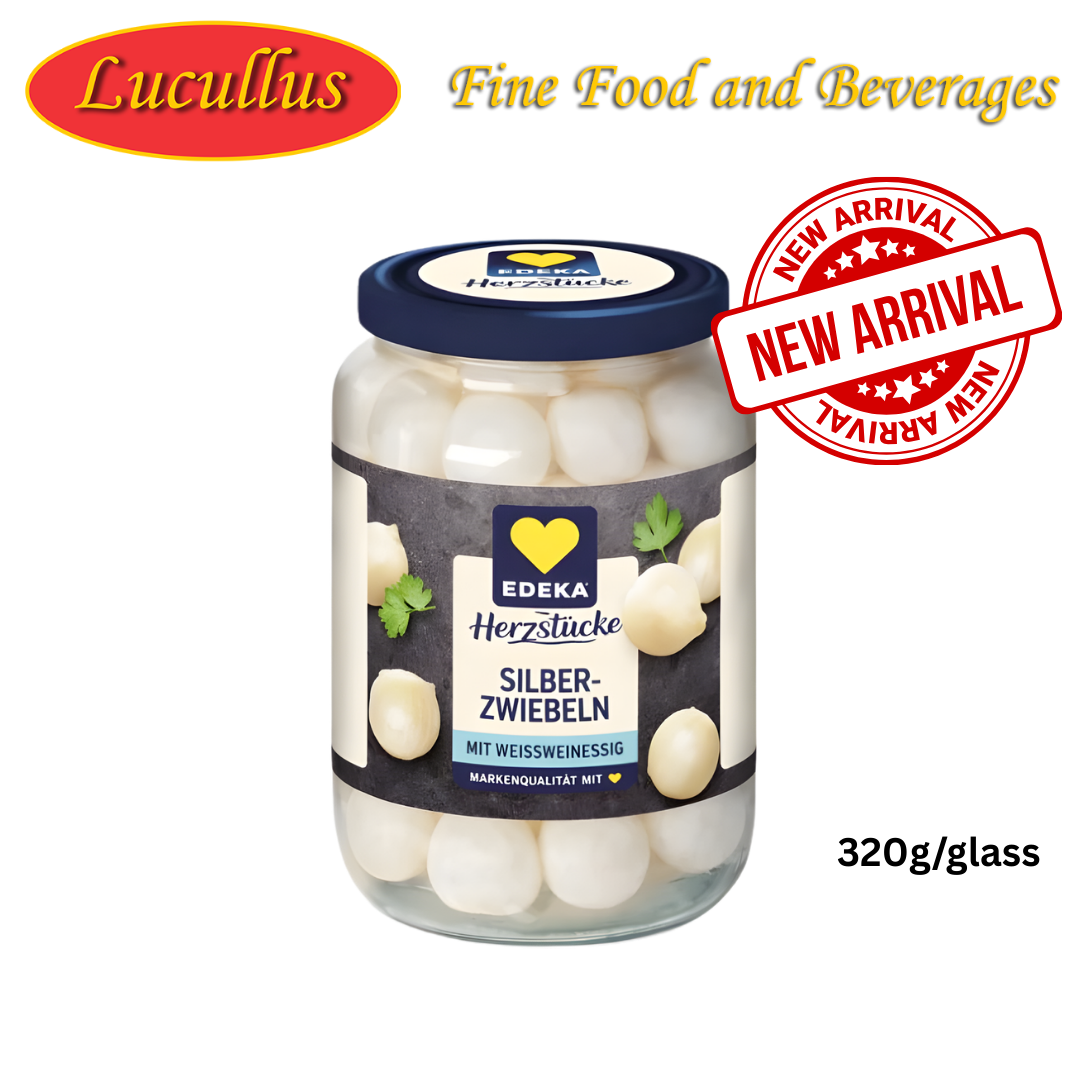 EDEKA SILBER ZWIEBELN / PICKLED SILVER ONIONS 320g