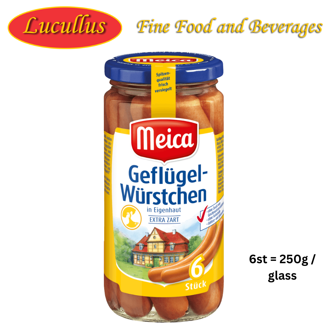 MEICA - GEFLÜGELWÜRSTCHEN / POULTRY SAUSAGES 6ST=250G