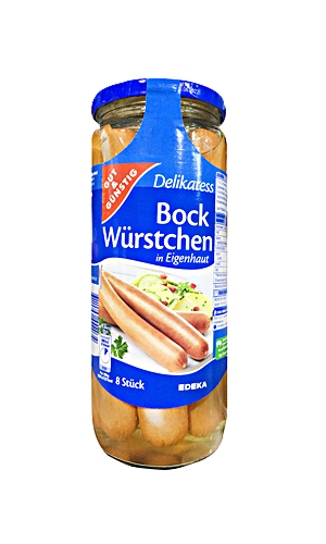 G+G - Delikatess Bock Würstchen 8 pcs - 1000 g glass /