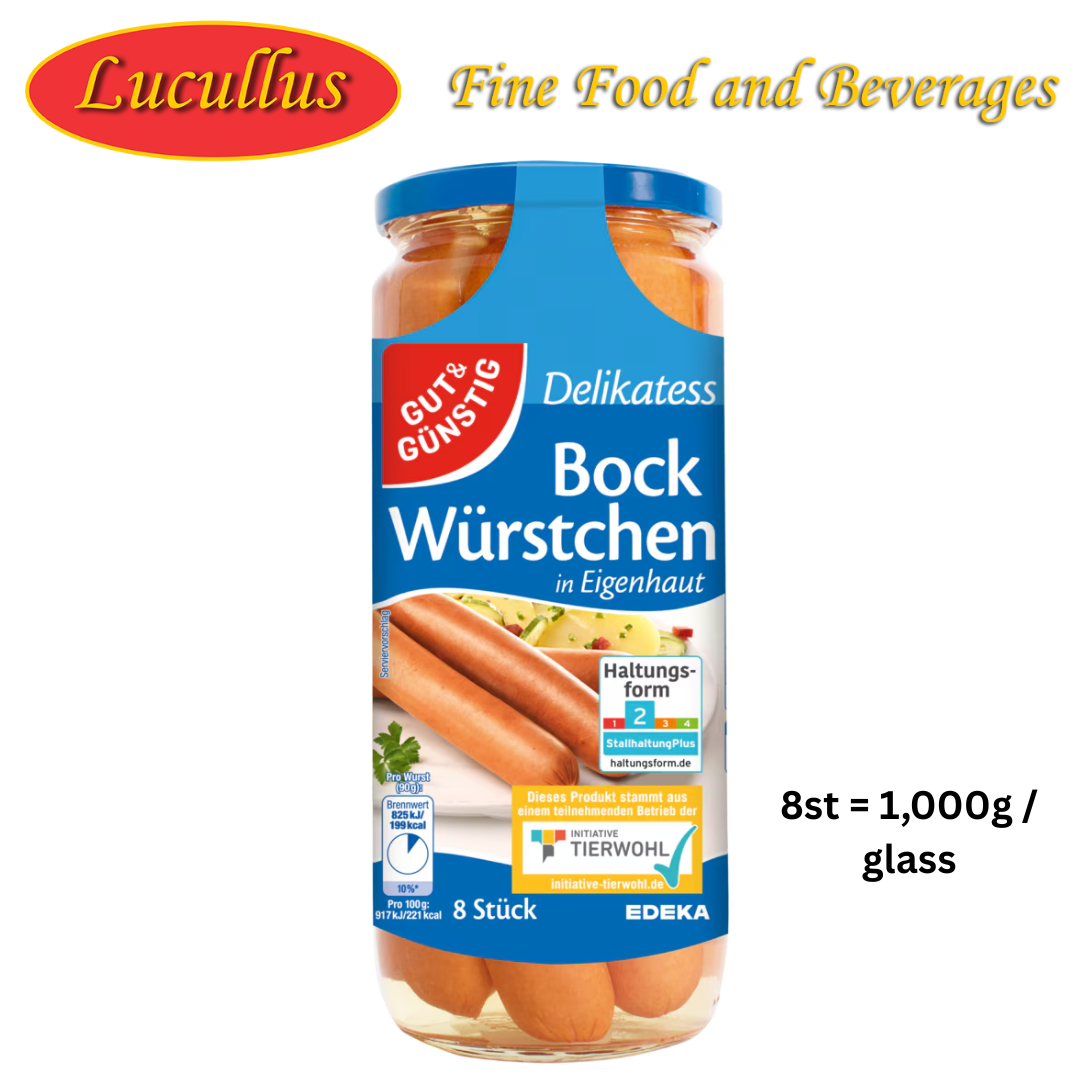GUT & GÜNSTIG - DELIKATESS BOCK WÜRSTCHEN 8ST=1,000G