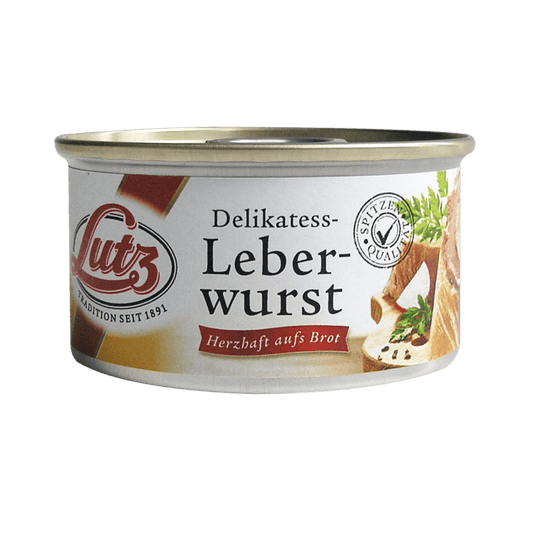 Lutz - Liver Sausage Spread Fine - 125.g can / Leberwurst fein