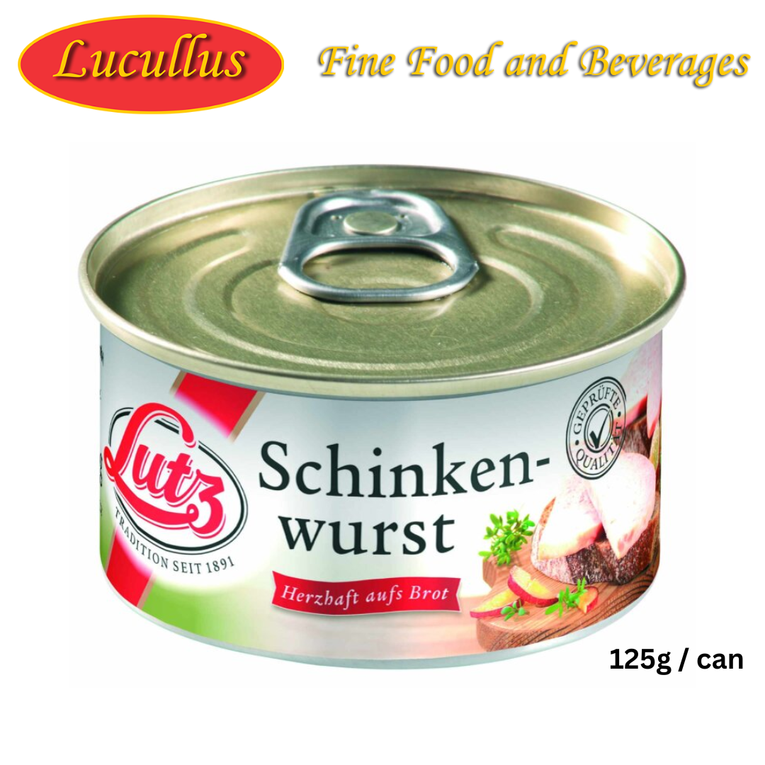 LUTZ - SCHINKENWURST / HAM SAUSAGE 125G
