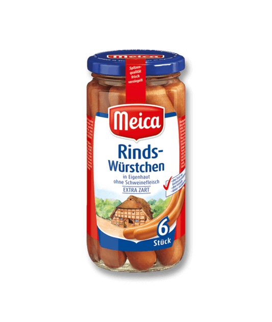 Meica - Beef Sausage - 180 g glass / Rindswuerste