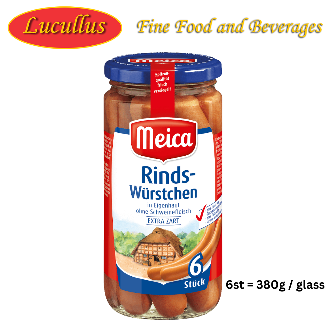MEICA - RINDS WÜRSTCHEN / BEEF SAUSAGE 6ST=380G