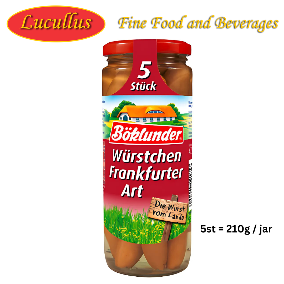 BÖKLUNDER - WÜRSTCHEN FRANKFURTER ART / FRANKS STYLE 5ST=210G