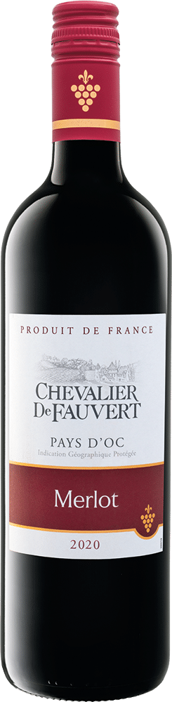 Chevalier de Fauvert Pays D'Oc Merlot Trocken France Red Wine 13% alc. Vol. 750ml btl