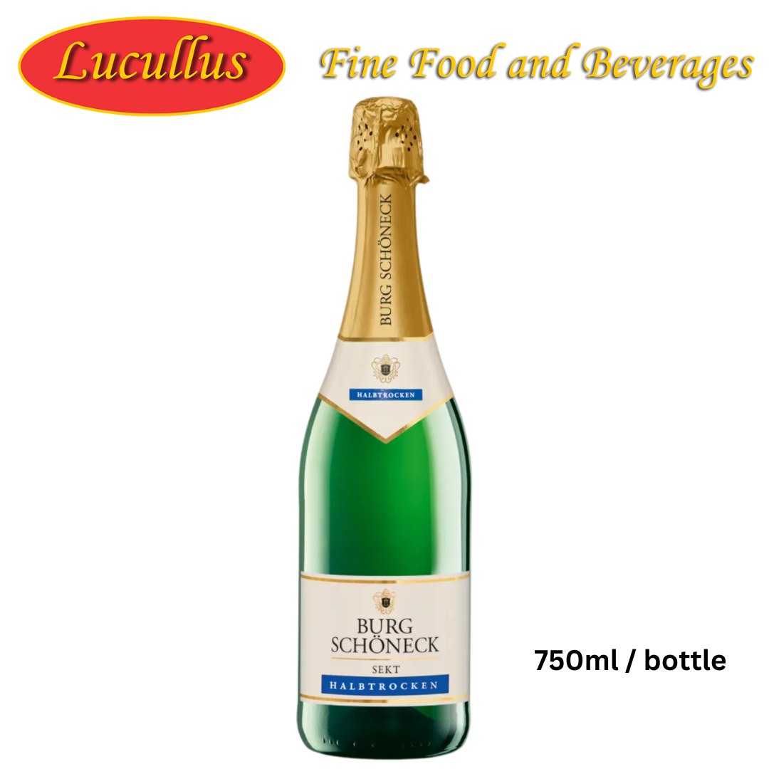 BURG SCHÖNECK - SEKT HALBTROCKEN / SPARKLNG SEMI DRY CHAMPAGNE 750ML BTL