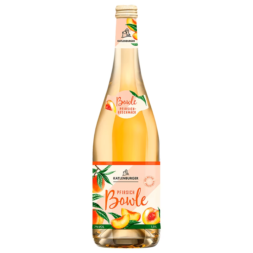 Katlenburger Bowle Pfirsich / Punch Peach 7%alc. Vol. 1 Liter