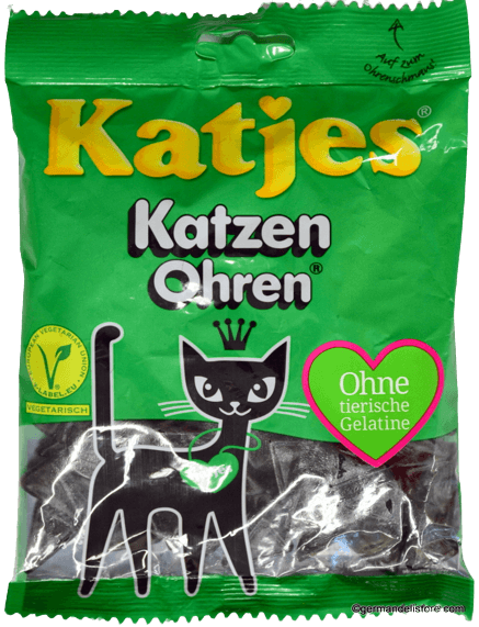 Katjes - Cat Ears Liquerice - 200 g bag / Katzenohren Lakritz