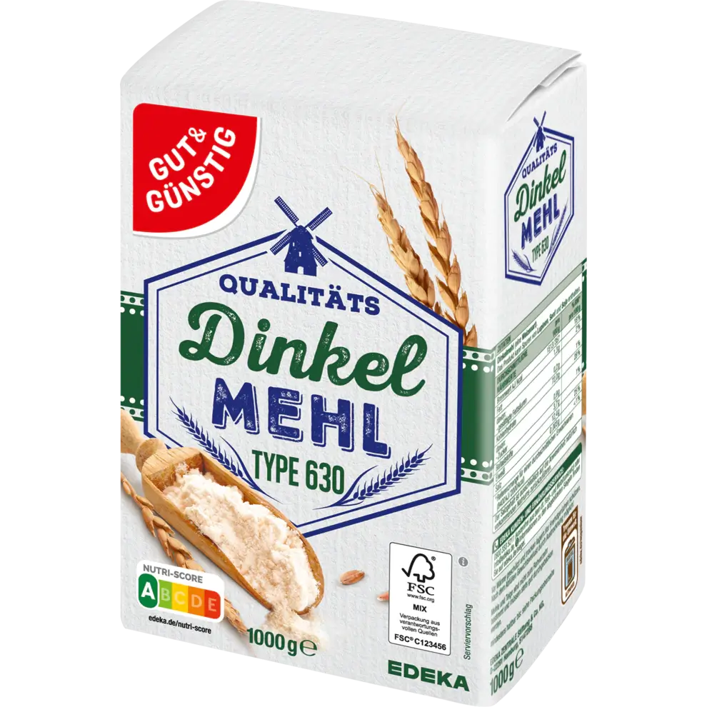 G+G - Spelt Flour 630 - 1000 g pck / Dinkelmehl Type 630