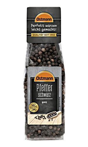 Ostmann - Black Pepper whole - 50 g bag / Schwarzer Pfeffer ganz