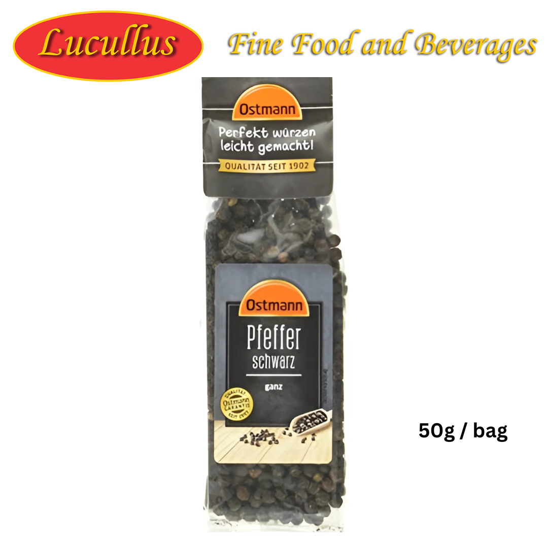 OSTMANN - SCHWARZER PFEFFER GANZ / BLACK PEPPER WHOLE 50G