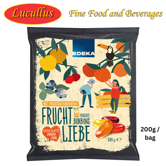 EDEKA - FRUCHT BOBONS MIX / FRUCHT-SÜSSIGKEITEN-MIX 200G