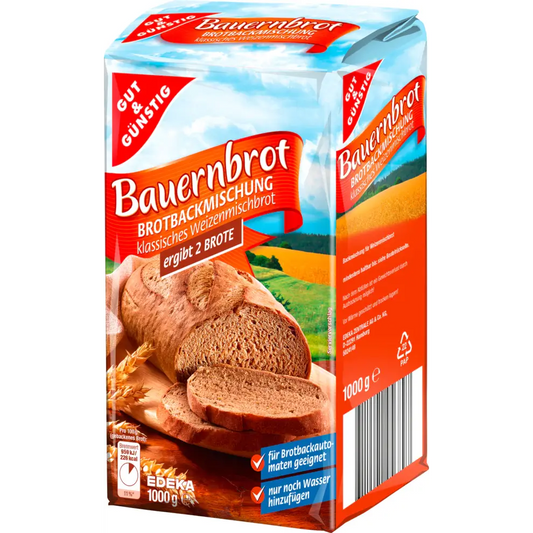 G+G - Rye Bread Mix "Farm Style" - 1 kg pck / Roggen-Bauernbrot Backmischung