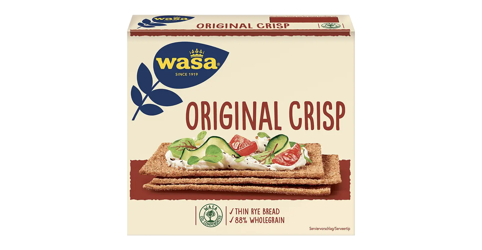 Wasa - Crisp Bread Original - 200 g pck / Originales Knuspriges Knäcke ...