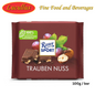 RITTER SPORT - TRAUBEN NUSS / TRAUBEN MIT NÜSSEN SCHOKOLADE 100G