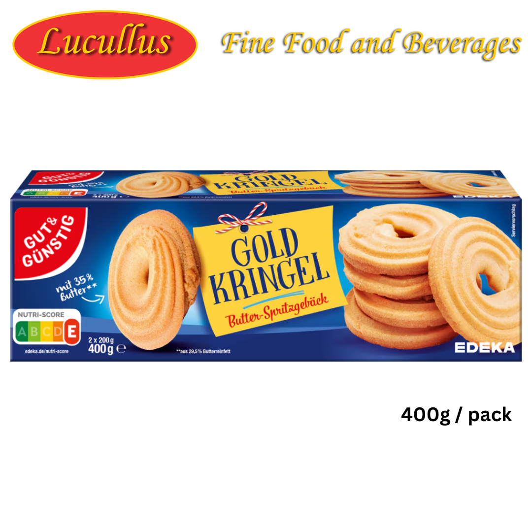 GUT & GÜNSTIG - GOLD KRINGEL / BUTTER BISCUITS 400G