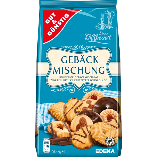 G+G - Shortbread Cookies and Wafer Mix - 500 g bag / Gebäckmischung