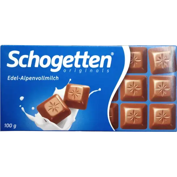 Schogetten - Wholemilk Chocolate - 100 g bar / Vollmilch Schokolade