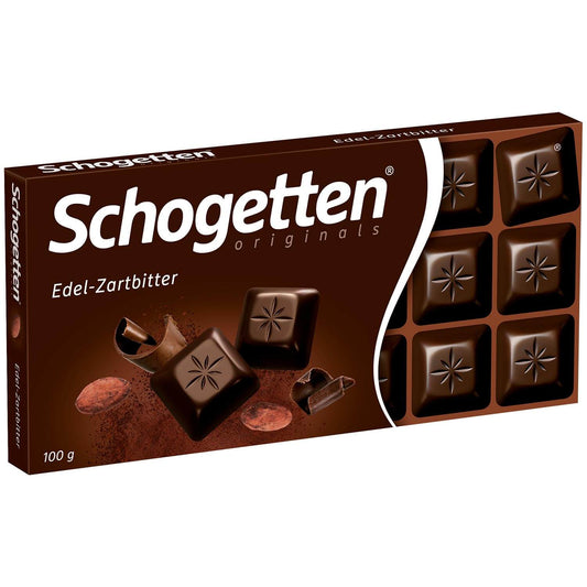 Schogetten - Dark Plain Chocolate - 100 g bar / Zartbitter-Schokolade