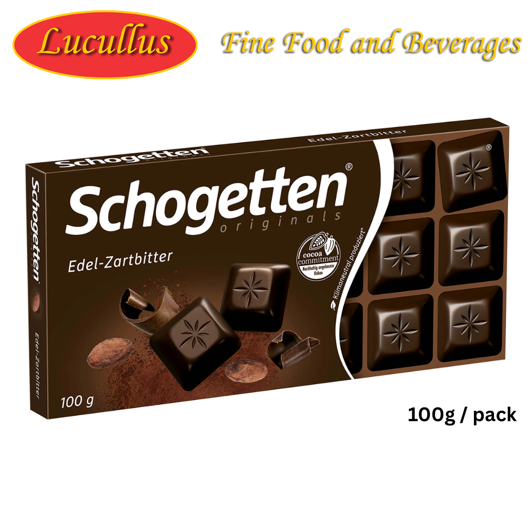 SCHOGETTEN - EDEL ZARTBITTER / DARK PLAIN CHOCOLATE 100G