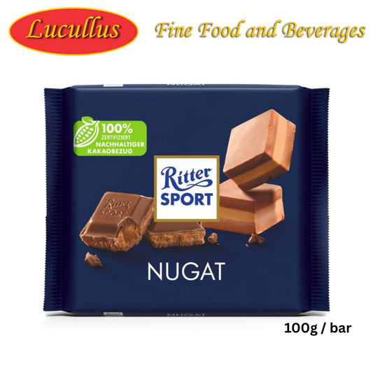 RITTER SPORT - NOUGATSCHOKOLADE / NOUGAT 100G