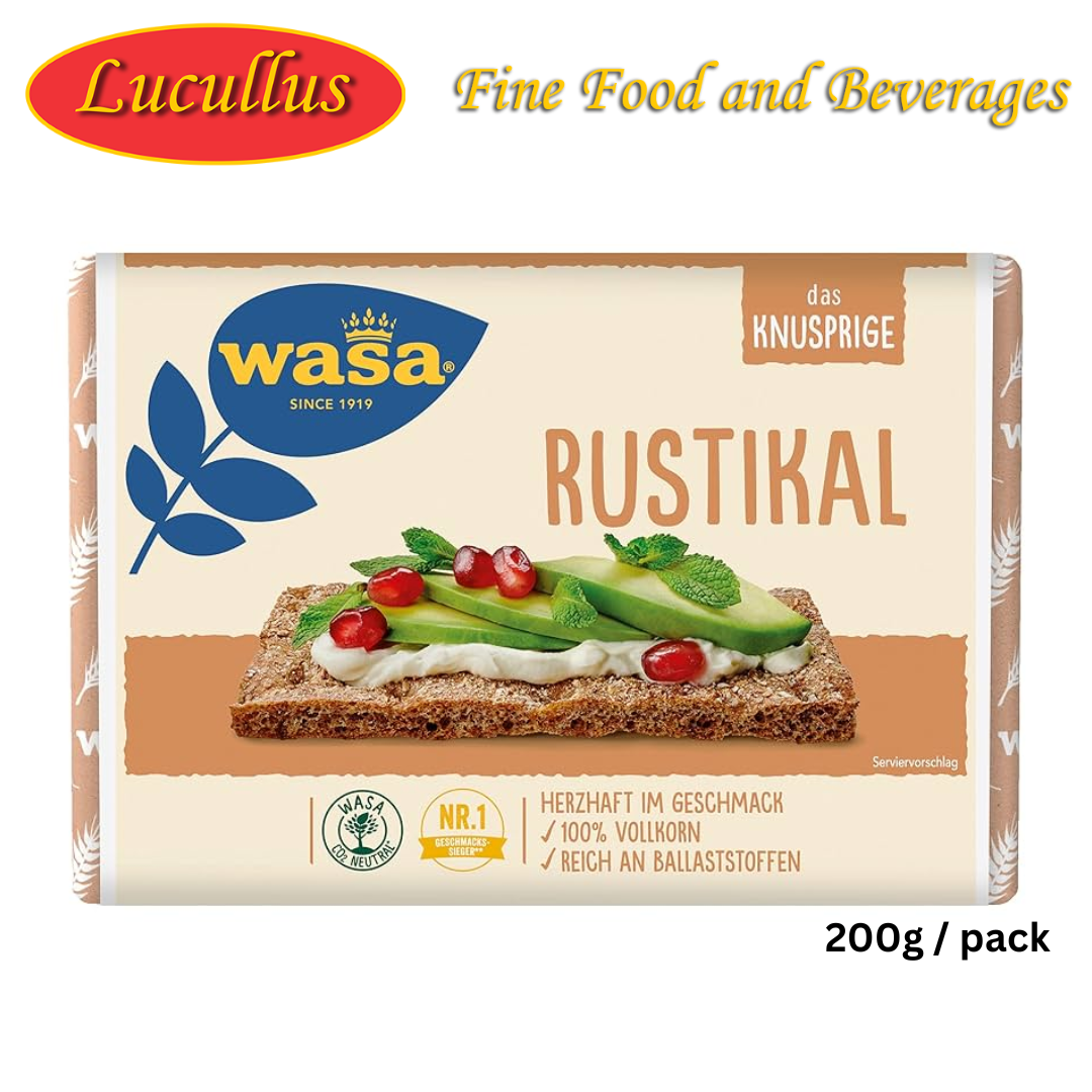 WASA - RUSTIKAL KNÄCKEBROT / RUSTIC CRISP BREAD 275G