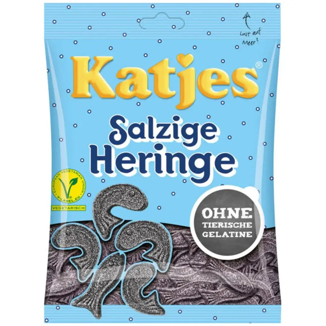 Katjes - Salted Liquerice Herrings - 200 g bag / Salzige Heringe