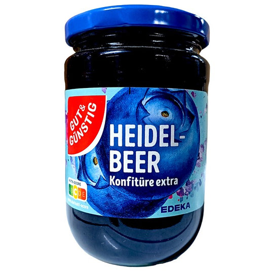 G+G - Blueberry Jam - 450 g glass / Heidelbeer-Konfitüre